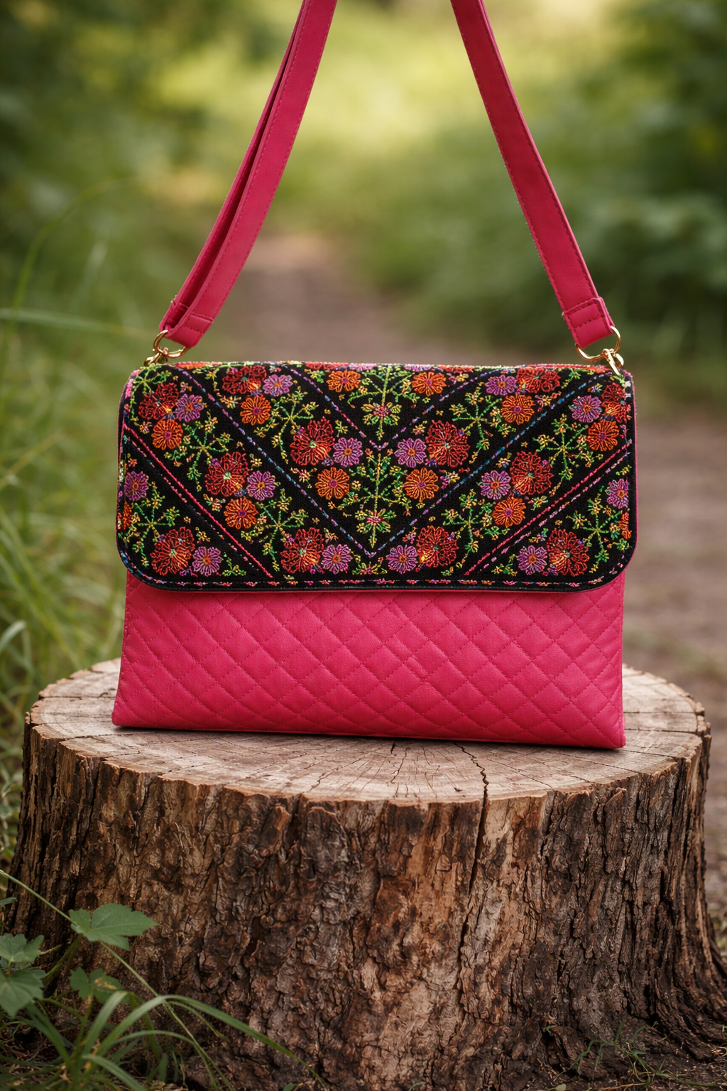 Handmade Palestinian Tatreez Crossbody Bag 2