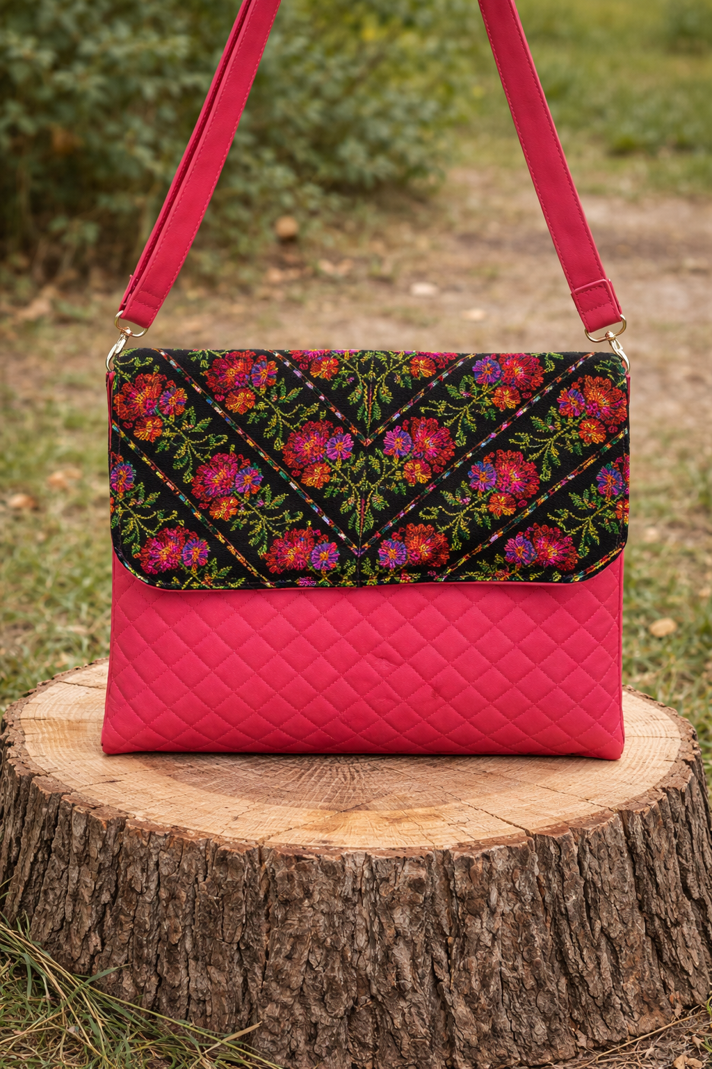 Handmade Palestinian Tatreez Crossbody Bag 3