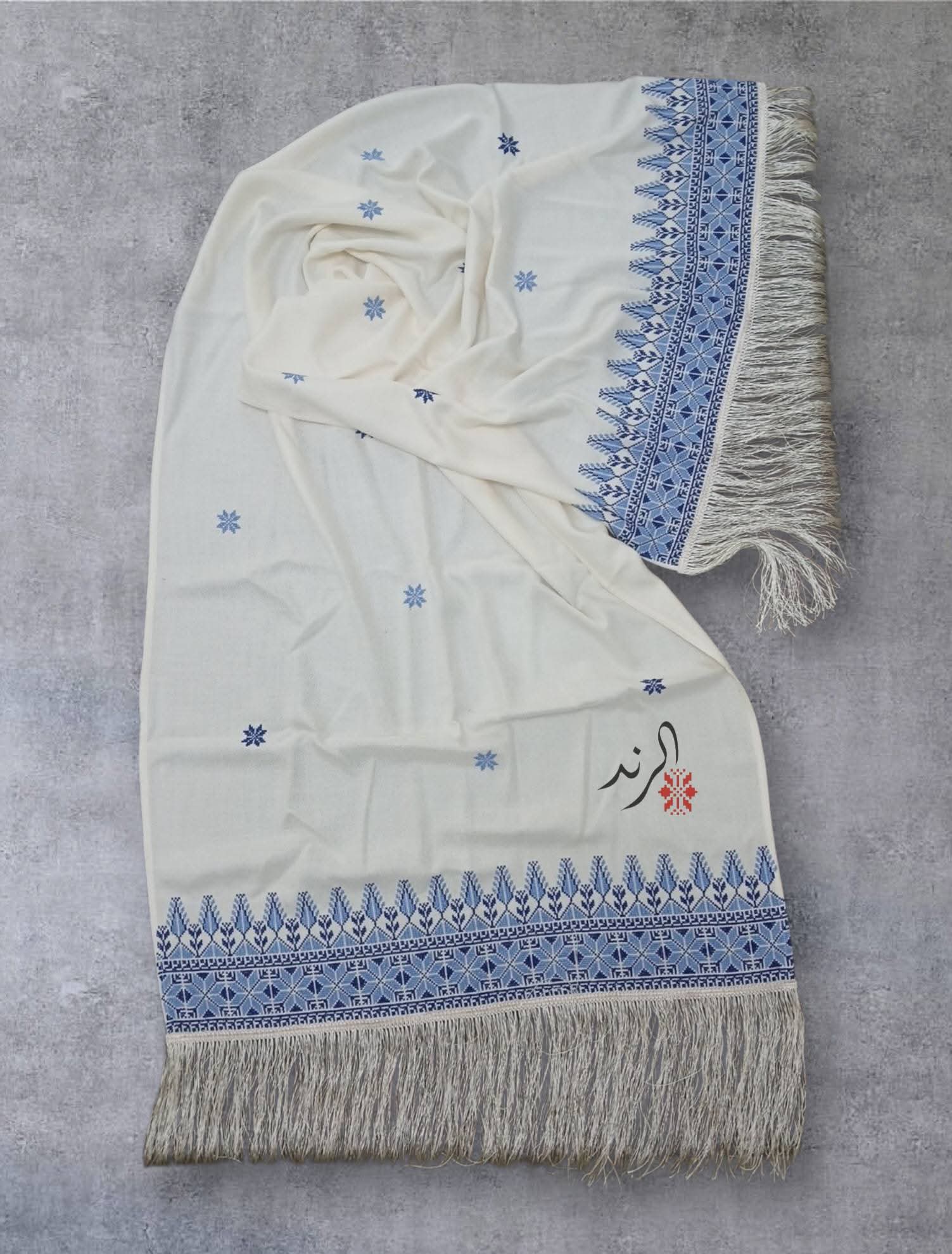 Soft ivory shawl 1